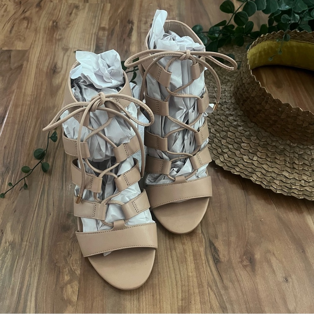 Coach Cream Gladiator Sandals - Picture 2 of 6